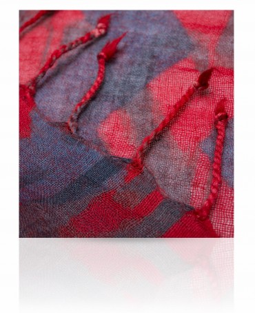 Палантин Унисекс ZW-IKKAT/BLUE.RED